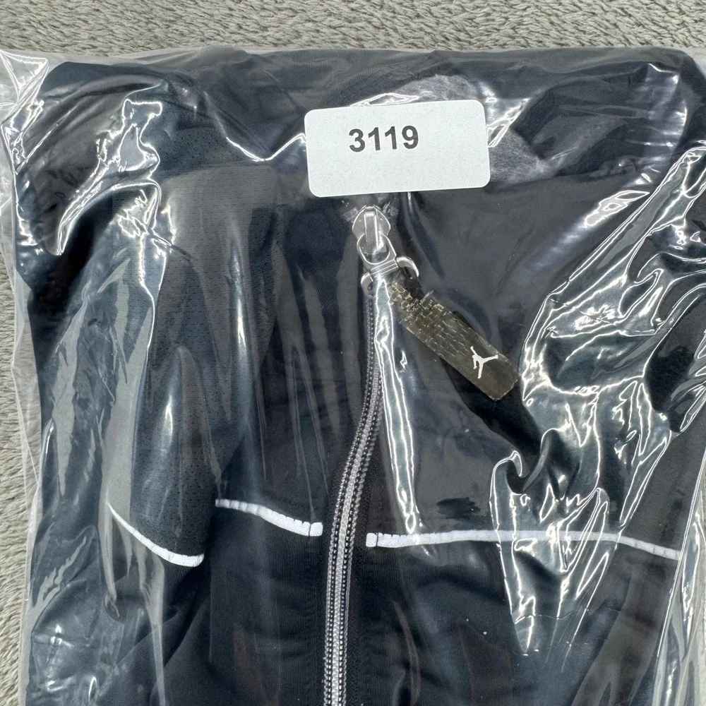 Jordan Track Jacket Full Zip Black White Trim Athletic Mens XL‎